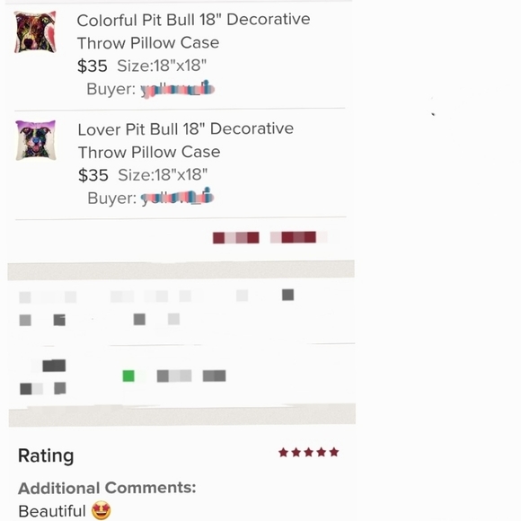 Pit Bull "Rescues Are My Favorite Breed" 18" Decorative Throw Pillow Case - Picture 5 of 5